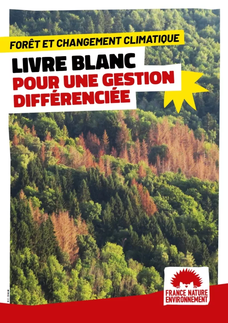 Couverture du livret blanc : Forêt et changement climatique pour une gestion différenciée