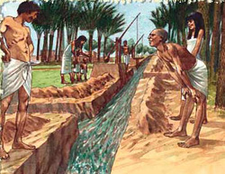 Anciennes méthodes d'irrigation