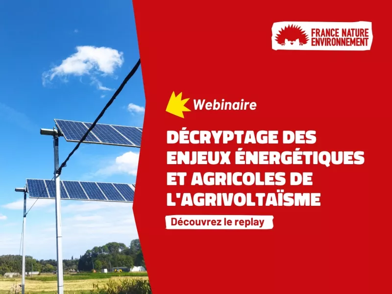 Webinaire agrivoltaïsme